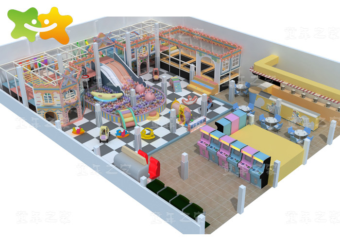 Commercial Customized Kids Indoor Playground Soft Play Area With Slide