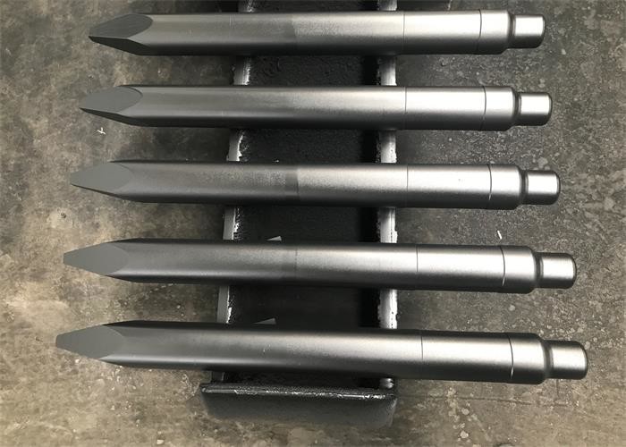 400-1800mm Hydraulic Hammer Tools HRC48-52 Concrete Breaker Chisel