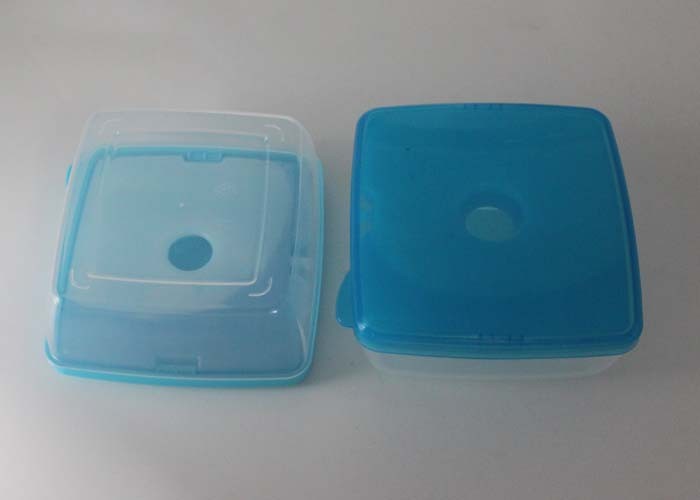 Square Waterproof Plastic Sandwich Box , Non Toxic Lunch Boxes For Work