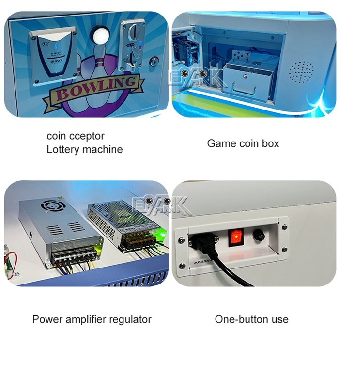 2 Players Amusement Game Machines Happy Bowling Lottery Machine