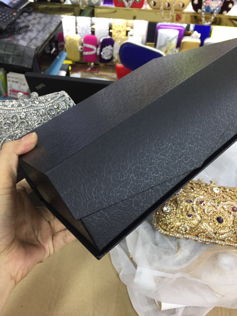 Minibook Fashion Luxury Lady Handbags Diamond Clutch Bag Exquisite Handmade Evening Dinner Bags For Women