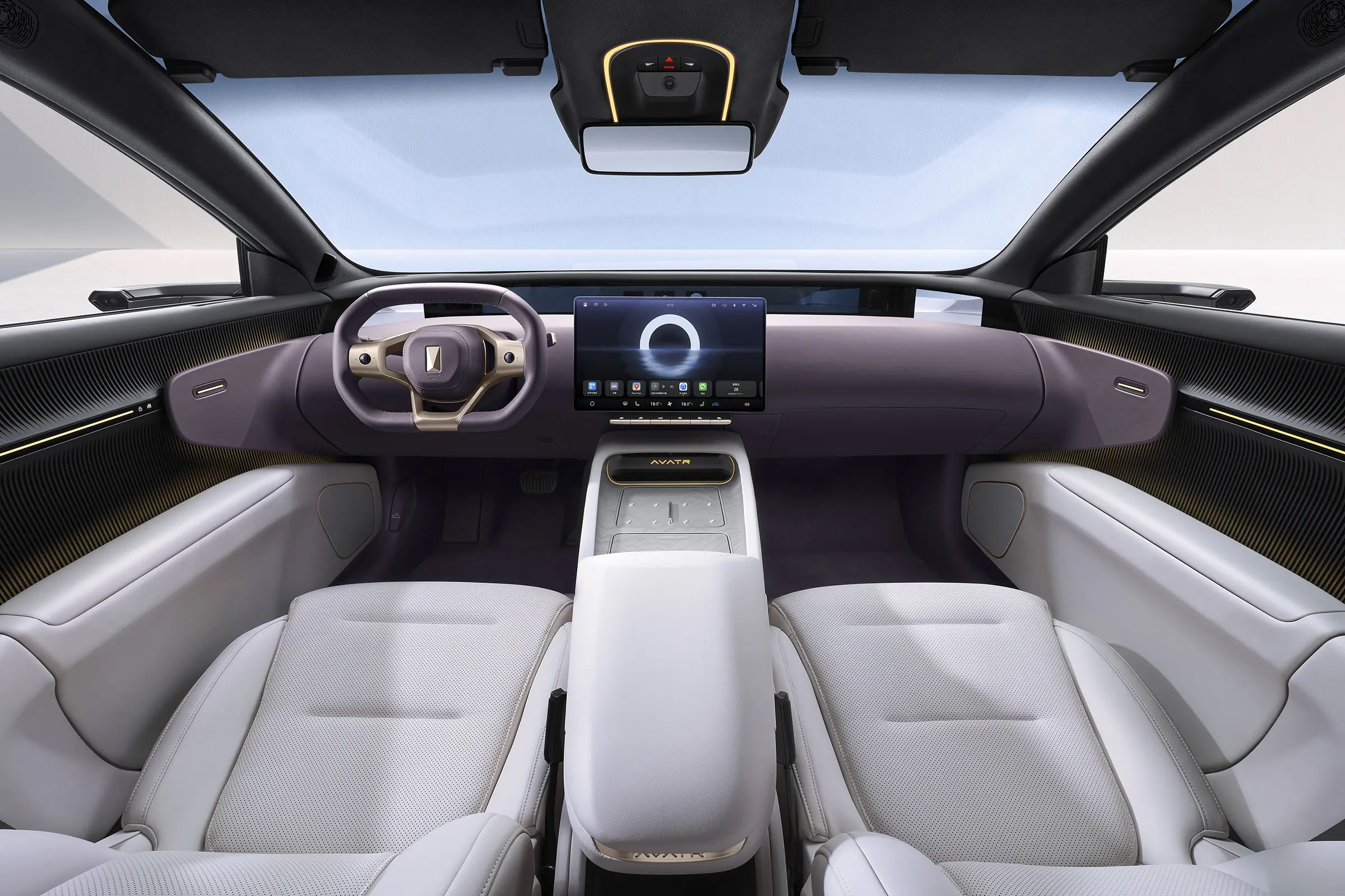 Fuel Electric 100% Avatr 12 2024 Single Motor 5 Seater Sedan 700KM Range Ternary Lithium Battery Energy Vehicles Changan