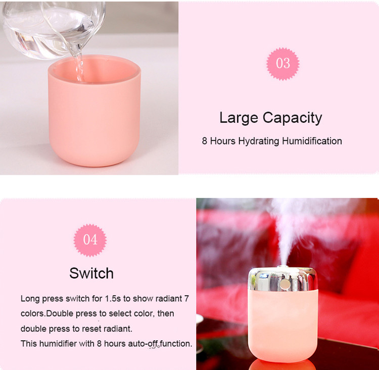 Mini Car USB Aroma Diffuser With Magic Projection Lamp