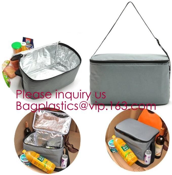 custom bulk waterproof large soft folding food delivery picnic lunch tote grocery cooler bag aluminum foil thermal bags
