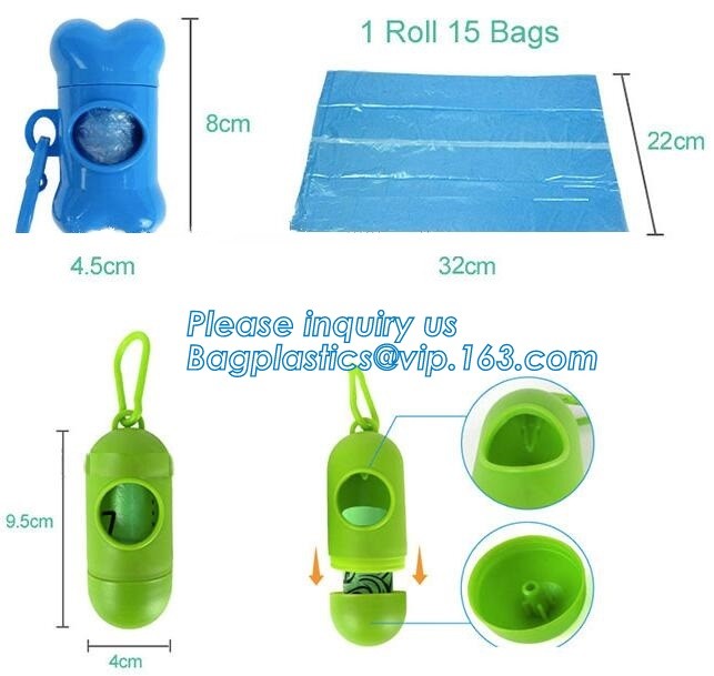 High Quality Eco-friendly Degradable Fashion With Printing Doggy Pet Dog Waste Poop Bags, Eco friendly pet dog waste poo