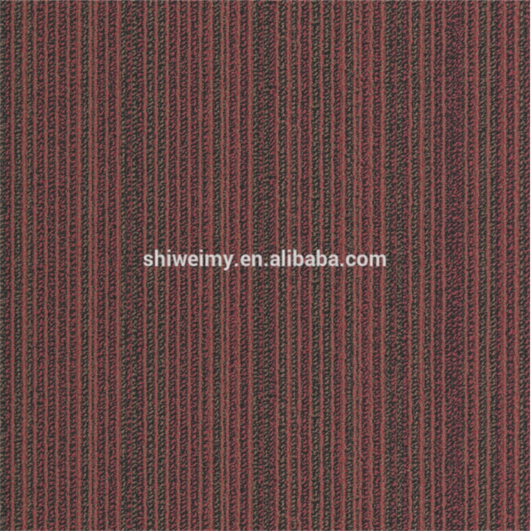Rectangular shape nylon yarn pvc backing carpet tile