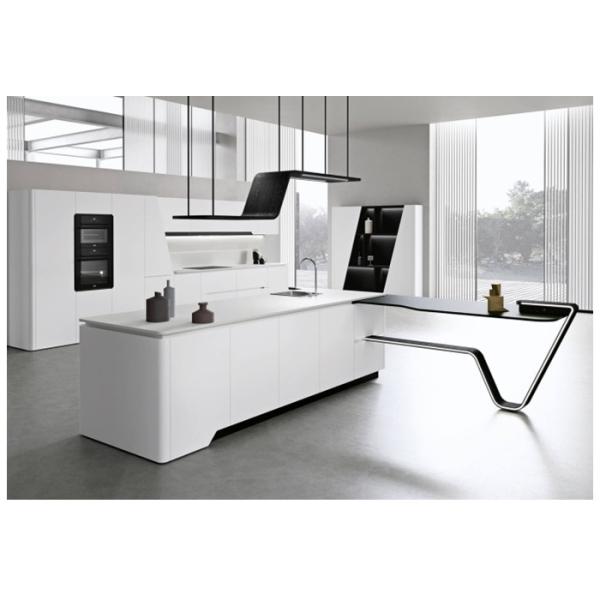 Customized Size Stainless Steel Kitchen Cabinet PVC Membrane Beach House