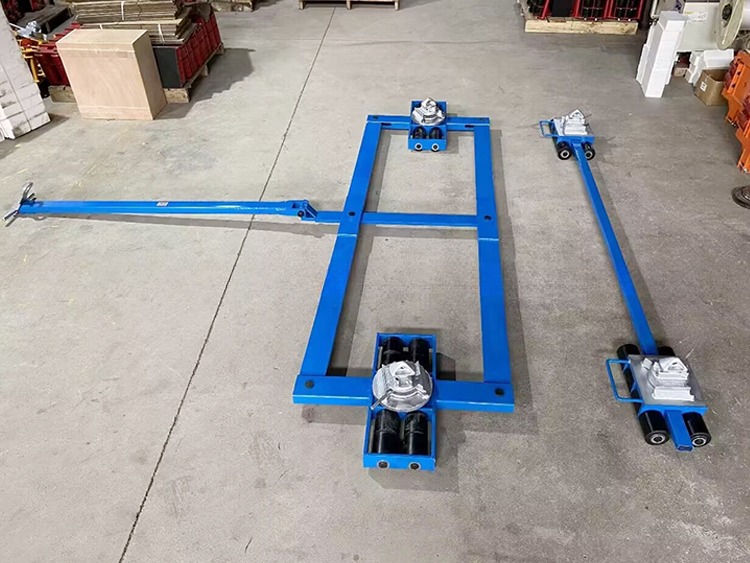 16Ton 32 Ton Steel Roll Trolley Shipping Container Moving Dolly with Three-wheel Structure and Customizable OEM Support