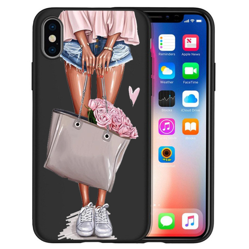 Silicone Designer Cell Phone Cases For Iphone XS MAX High Heels Designs Shock Absorption