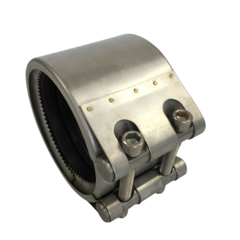 Steam Hot Water Pipe Repair Clamp With Neoprene Seal Ring Stainless Steel 3 Inch 4 Inch 6 Inch