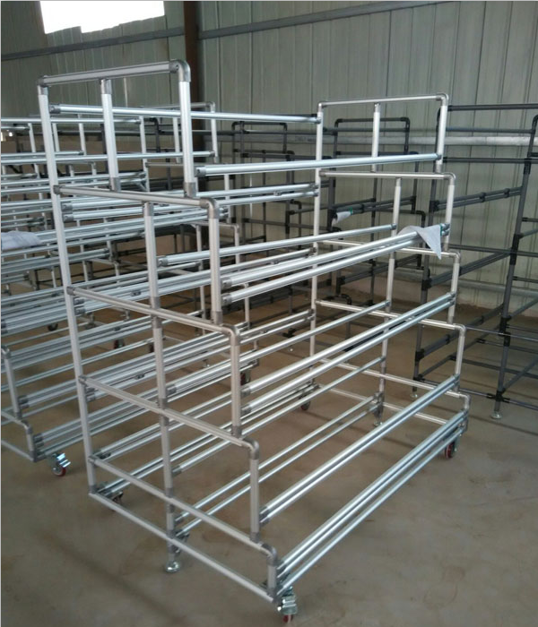 JY-L5 Aluminium Box Section Connectors Free Outer Type Aluminum Pipe Connector