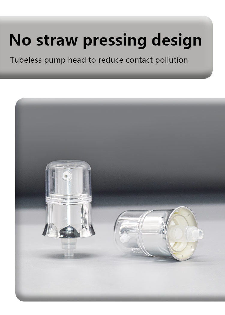 30ml/50ml/100ml Customized Color PMMA Airless Bottle Full Electroplating Design vacuum Bottle UKA55