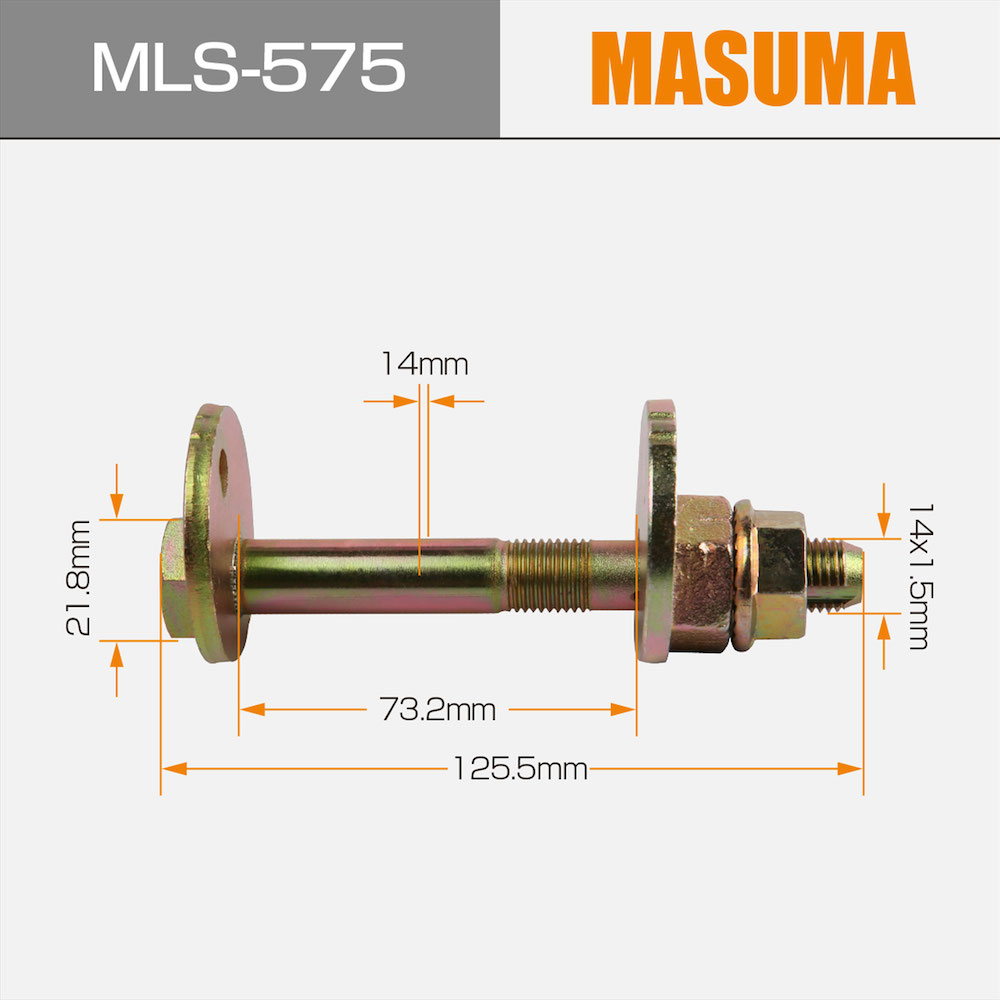 ZINC Finish MLS-575 MASUMA Custom Repair Part Brass Bolt for Lexus LX470 UZJ100L