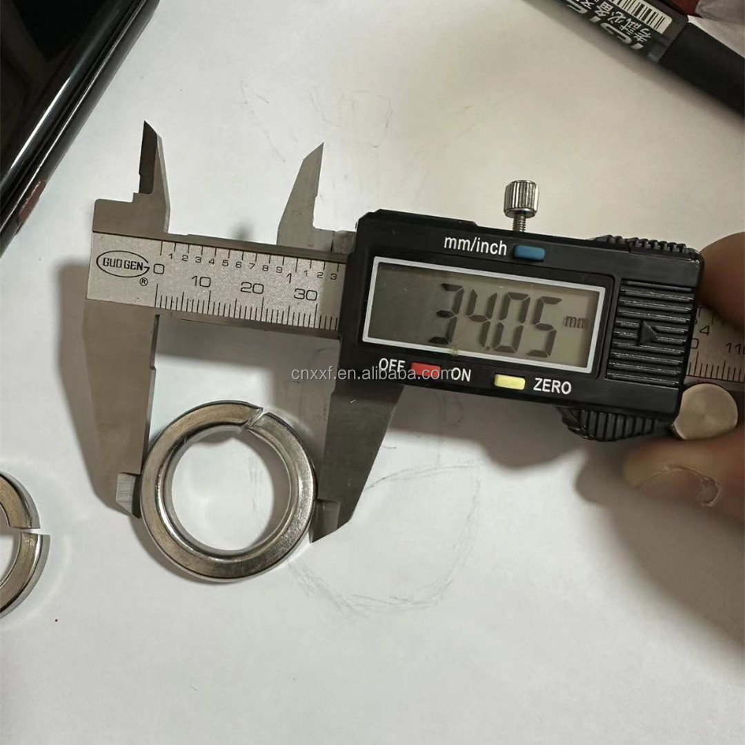 Split Spring Washer DIN 127 Grade ASTM A193 GR.B8T 3/4" 7/8" Self Color Stainless Steel Lock Washer Plain Style Split