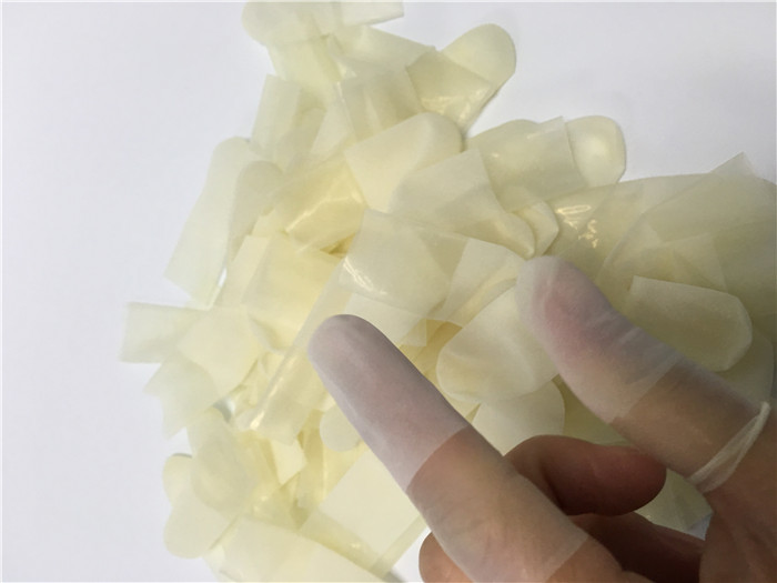 Cut Type Anti Slip Latex Finger Covers Stall Chlorinated Powder Free Size XS S M