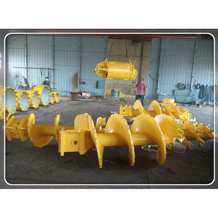 Foundation Rotary Auger Bucket Carbon Steel For Piling Rig / Drilling Rig