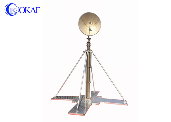 Mobile Pneumatic Camera Telescopic Mast Pole Customized Color 1 Year Warranty
