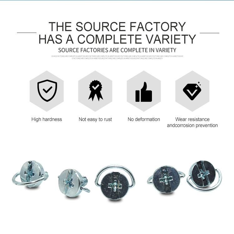 Post Shipping Custom Design Zinc Plated D Ring Buckle Screw for Tactical Gear