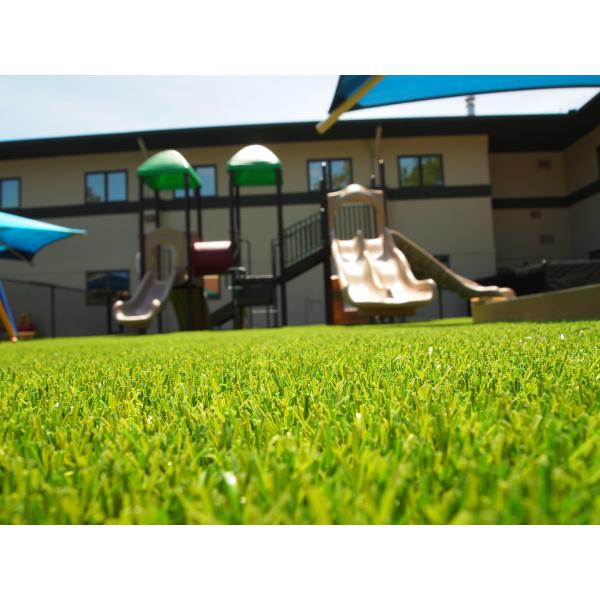 Recycled Artificial Green Grass / Outside Dog Friendly Fake Grass