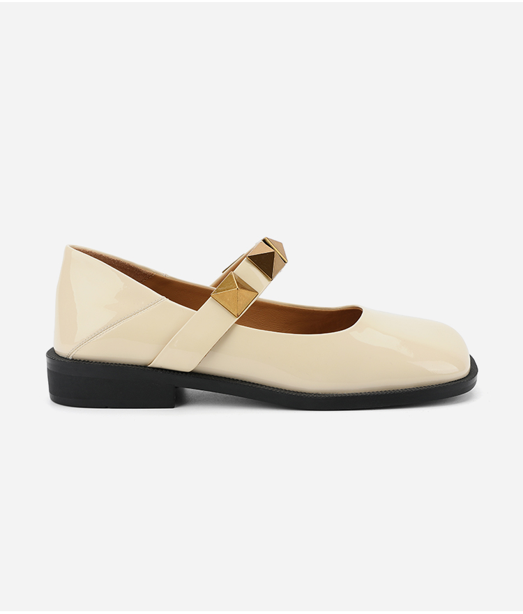Non Slip Women Flat Leather Shoes , Ladies Beautiful Women Mary Jane Shoes