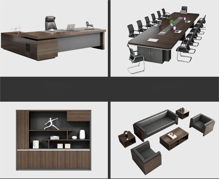 Commercial Furniture Wooden L shape Executive Office Desk for Boss Manager Director