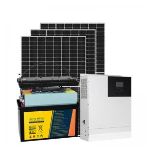 China 6KW 5KW Off Grid Solar Power System Photovoltaic Solar Power System With Battery on sale
