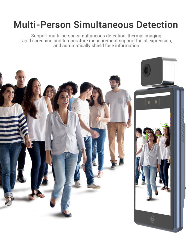 WiFi HD 720P Face Recognition Biometric Time Attendance System 2 Year Warranty