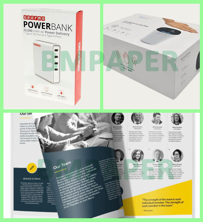 80# 100# Matte C2S Art Paper For Company Manual 28 x 40 inch Good Stiffness