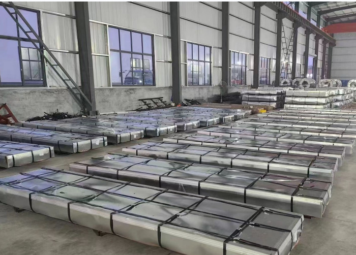 Corrugated GI Steel Coil Regular Zero Spangle Roofing Sheet Dx51d Z100