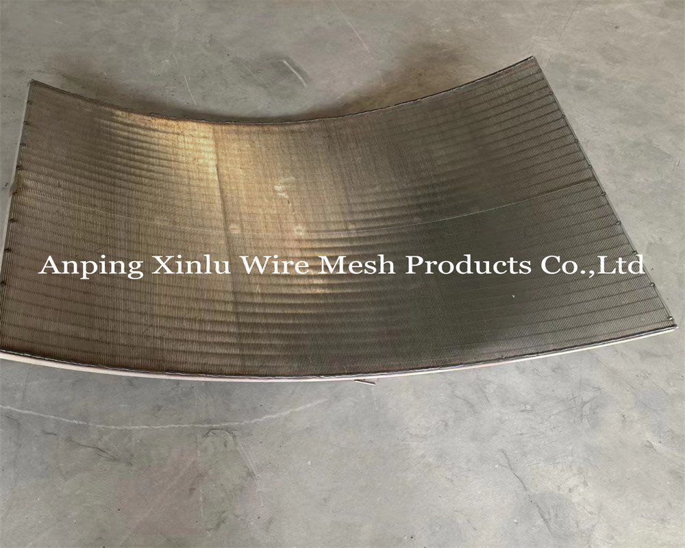 DSM 45° - 120° Wedge Wire Drum Screen Arc Sieving Wire Filter Johnson Wedge Wire Screen