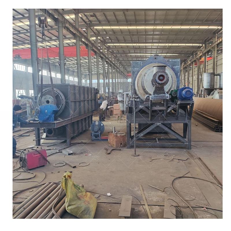 Continuous Rotary Charcoal Carbonization Furnace Equipment with Stainless Steel Design
