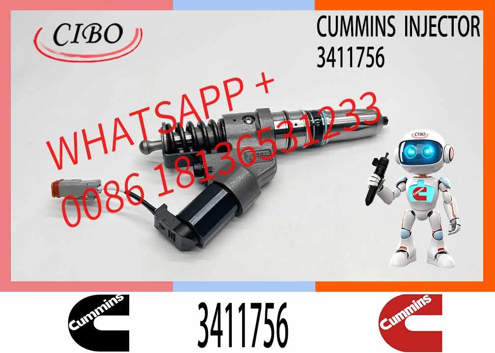 3411756 Diesel Engine Fuel Injector 3083849 3609922 for Cum-mins M11 ISM350 ISM QSM Engine