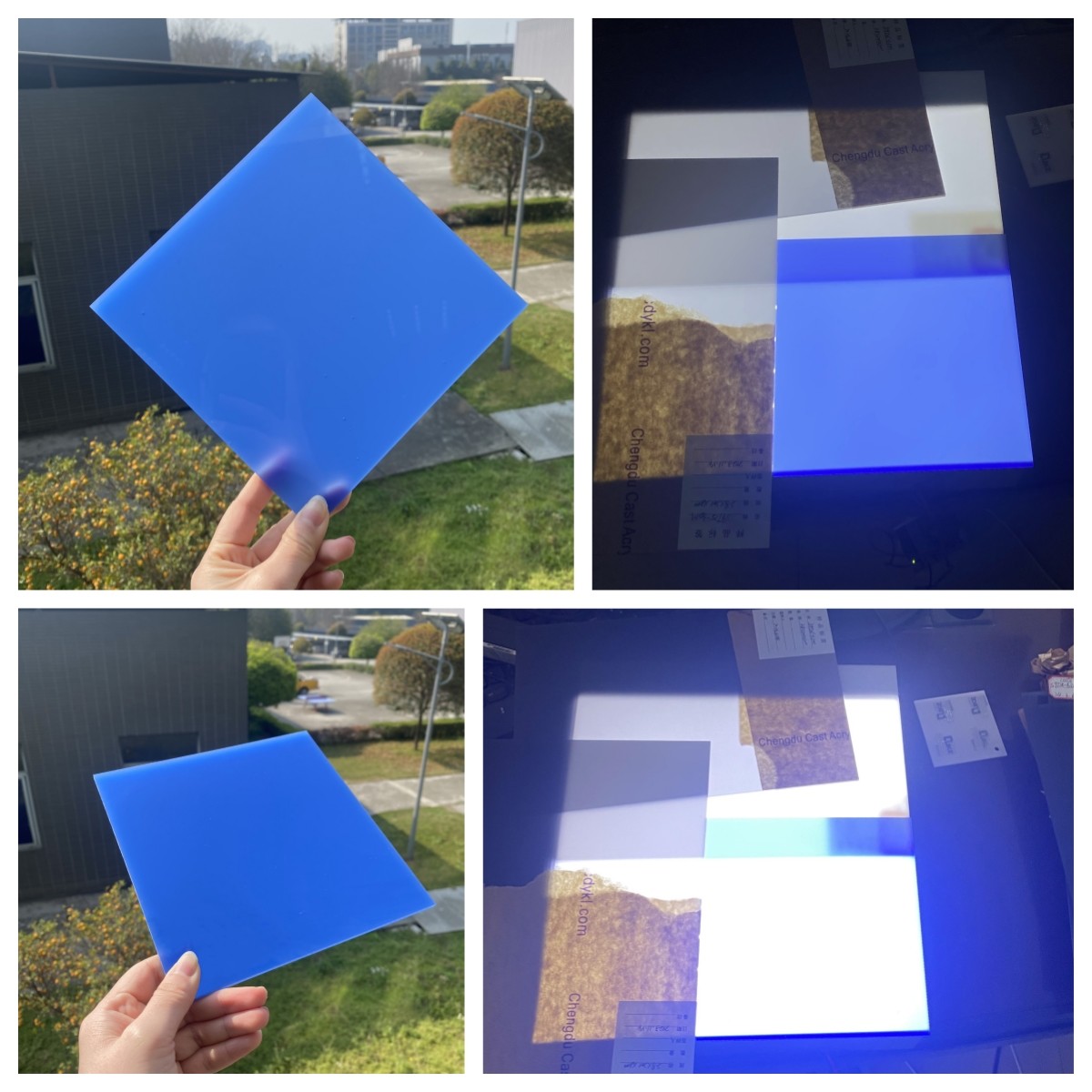 Duke Blue And White Day& Night Acrylic Sheet For Led Light Box Advertising Display