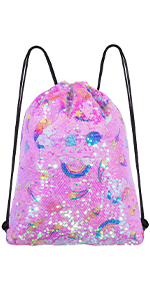 Sequin Drawstring Backpack Christmas Gift Party Bag, Organza Pouch, Satin Pouch Silk Pouch, Suede Pouch