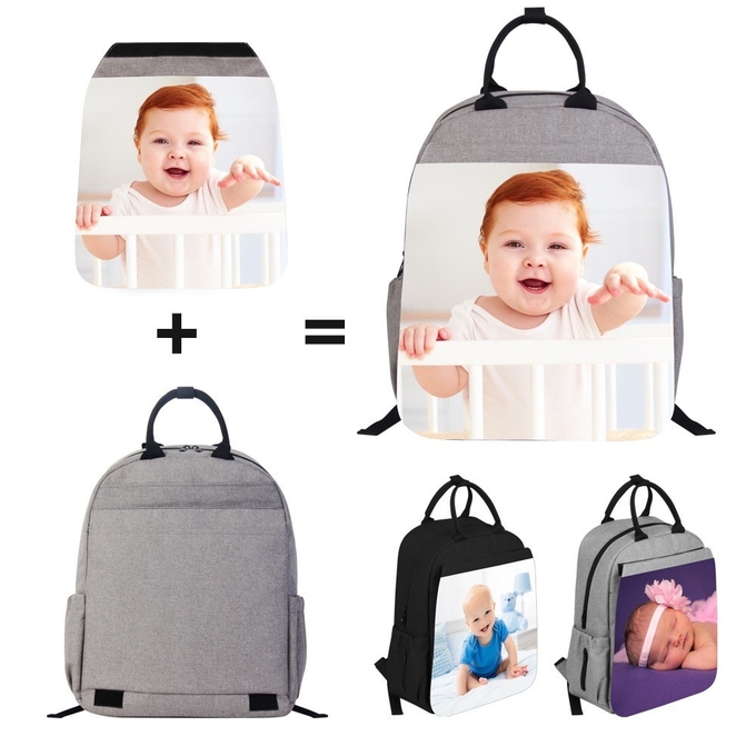 Fashion Sublimation Mommy Bag Multifunctional Blank Backpack For Sublimation Photos Printing