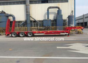 China CCC 40ft Low Bed Semi Trailer 50T 60T With Mechanical Suspension on sale