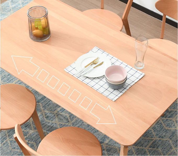 Commercial Custom Made Furniture Restaurant Table And Chairs Wooden Material