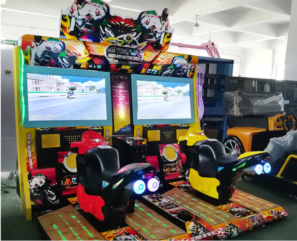 Amusement Game Center Super Bike Simulator Game Machine With Motherboard