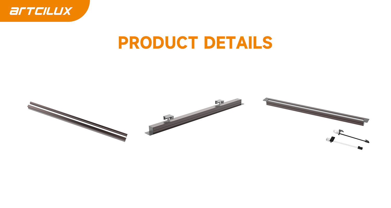 Oblique Illumination LED Cabinet Strip Light 3000K 4000K 6000K Customized Length