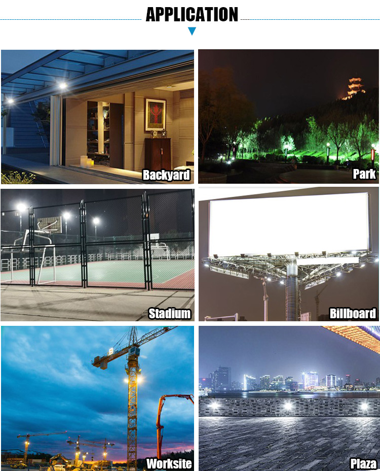 24000lm High Lumen LED Flood Lights 200W For Sports Lighting