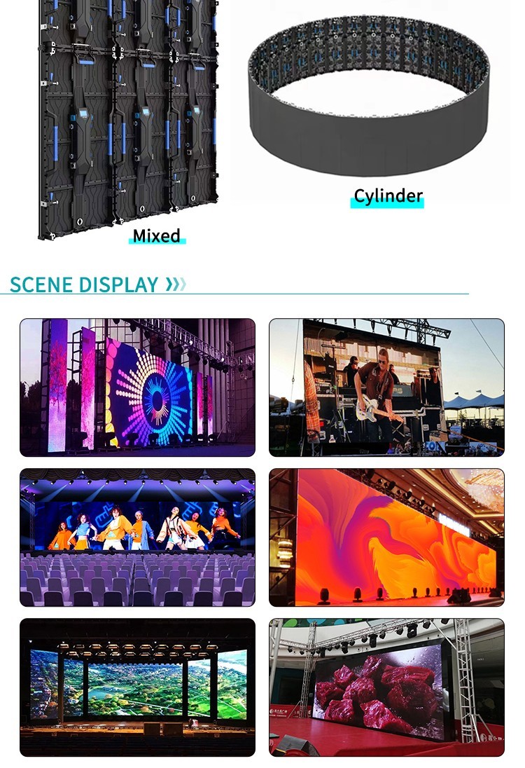 YUYI 500*1000mm P4.81 P3.91 Indoor LED Wall Screen Display Video Panel Digital Signage and Displays for Rentals