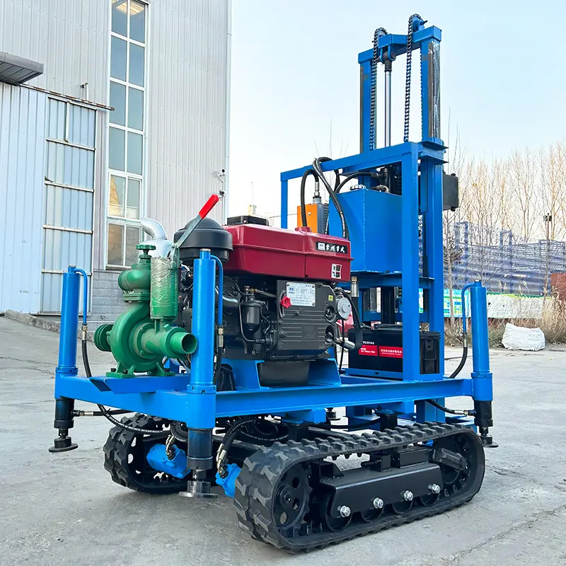 Wheeled Hydraulic Water Well Drilling Rig 200 Meter For Agricultural Irrigation Wells
