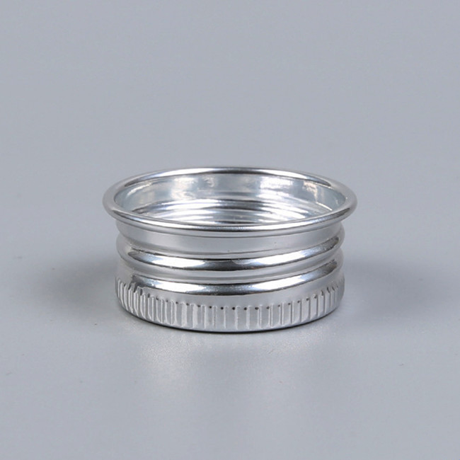Aluminium Shiny Silver Disc Top Caps 20/410 For Food Skin Personal Care