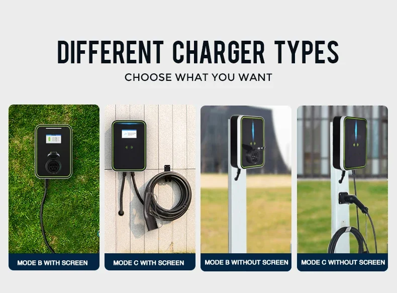 OCPP 1.6J 32A 3 Phase Wallbox EV Charging Pile 7kw - 22kw 380V Wallbox Electric Car Charger