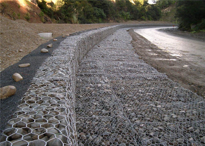 High Zinc Galvanized Gabion Basket Wire Cage For Protect Soil and Water Loss
