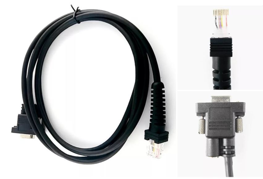 Datalogic 7000 RS232 Scanner Cable 9 Pin Female To Rj50 10p10c
