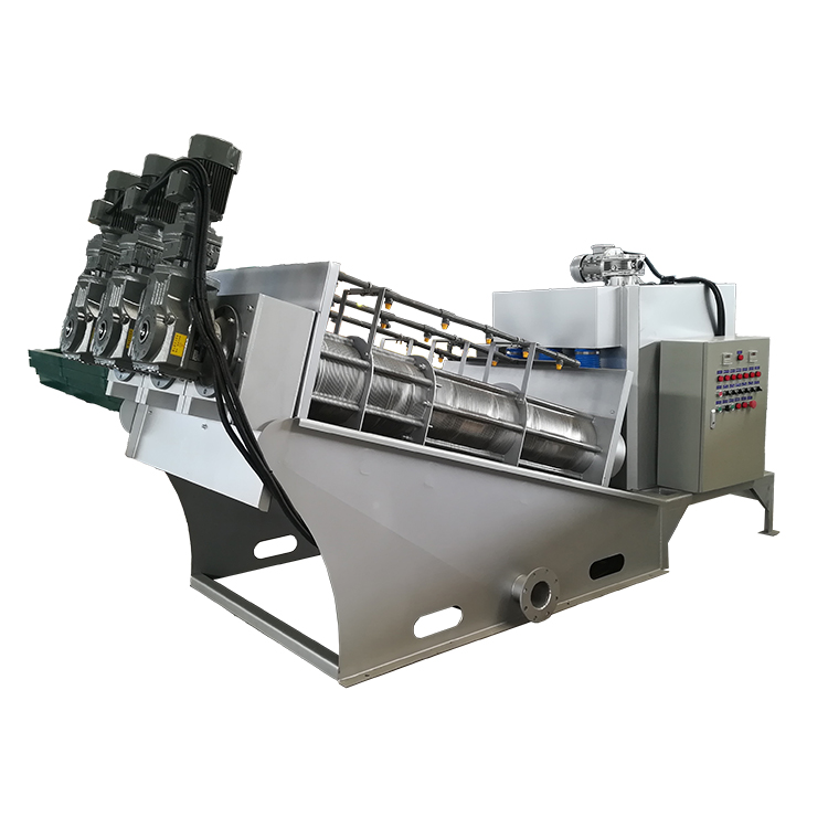 0.65kw Screw Press Volute Slurry Sludge Dewatering Machine For Municipal Engineering