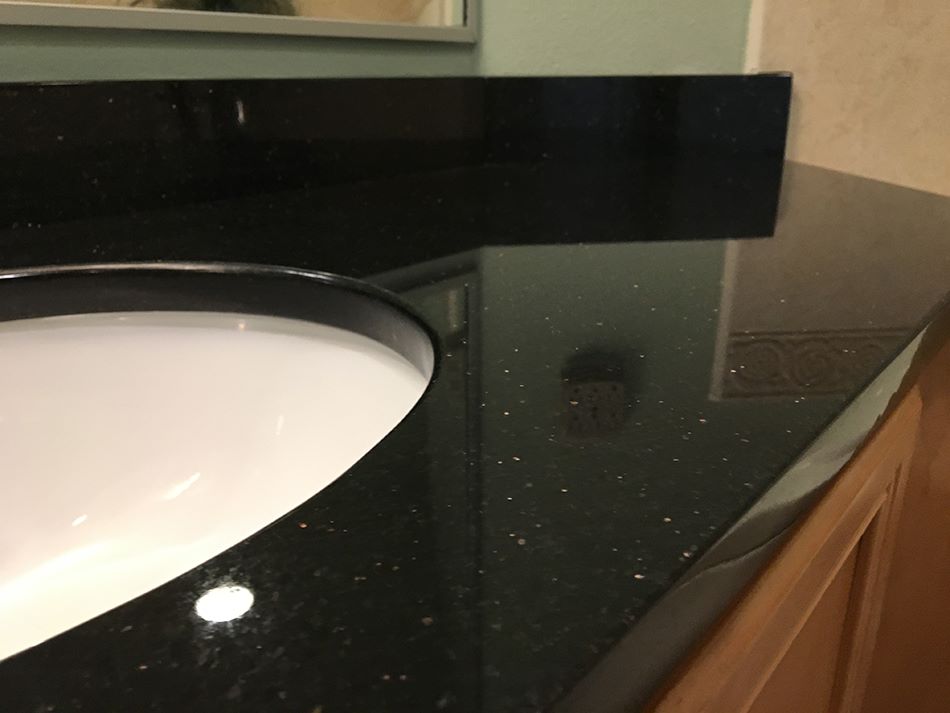 “black galaxy vanity top