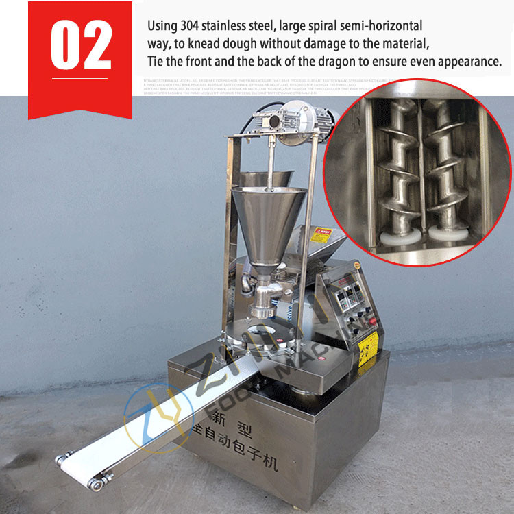 High Efficiency Automatic Steamed Bun Momo Making Machine For Restaurants