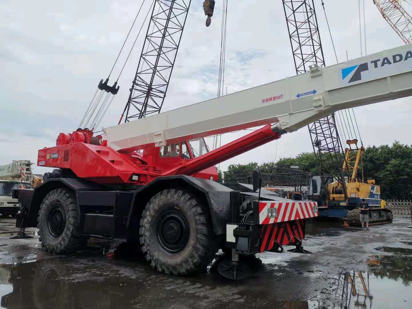 Cross Country Used Mobile Crane , TG-500E Tadano 50T Crane